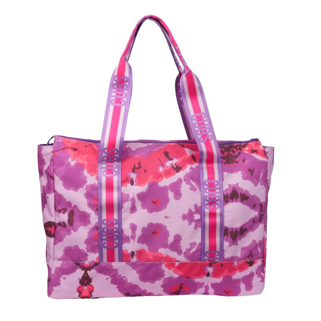 Purple Plain & Tie Dye women Double Face tote bag