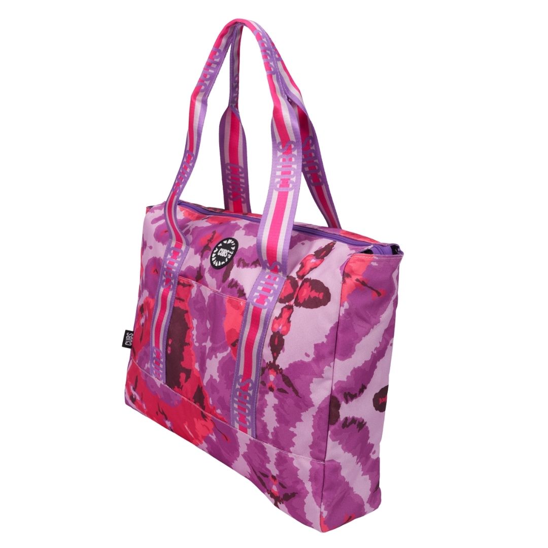 Purple Plain & Tie Dye women Double Face tote bag