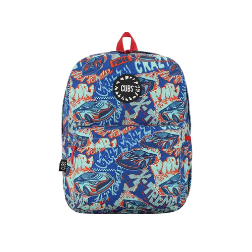 Car Flames Junior Student Backpack