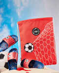 Red Football Goal String Bag