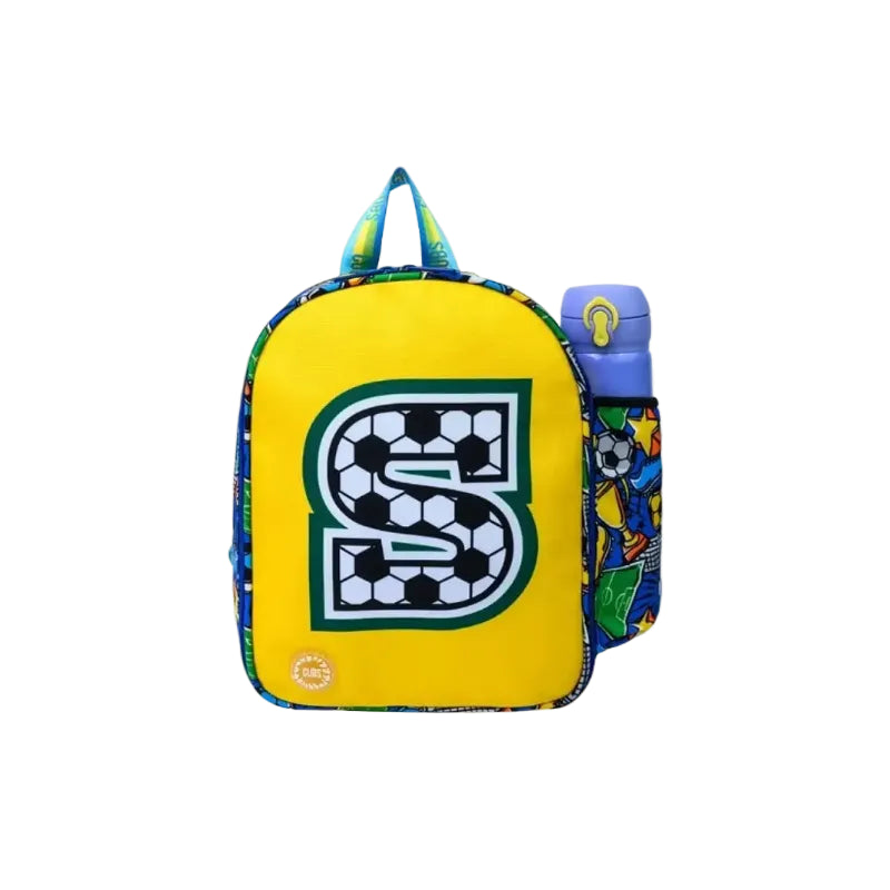 Football Fan letter S Nursery Lunch Backpack