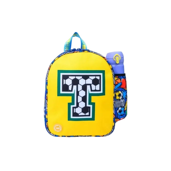 Football Fan letter T Nursery Lunch Backpack