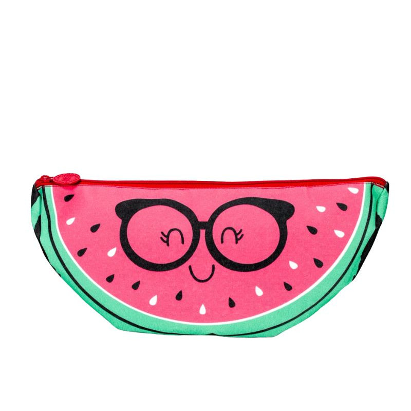 Watermelon Fushia with Glasses Large Pouch