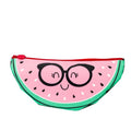Watermelon Pink with Glasses Large Pouch
