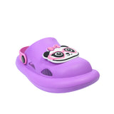 Kids Panda Purple Clogs