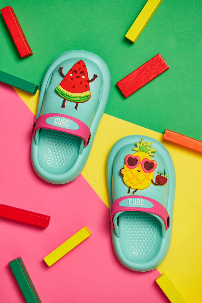 Kids Clog Panda Purple