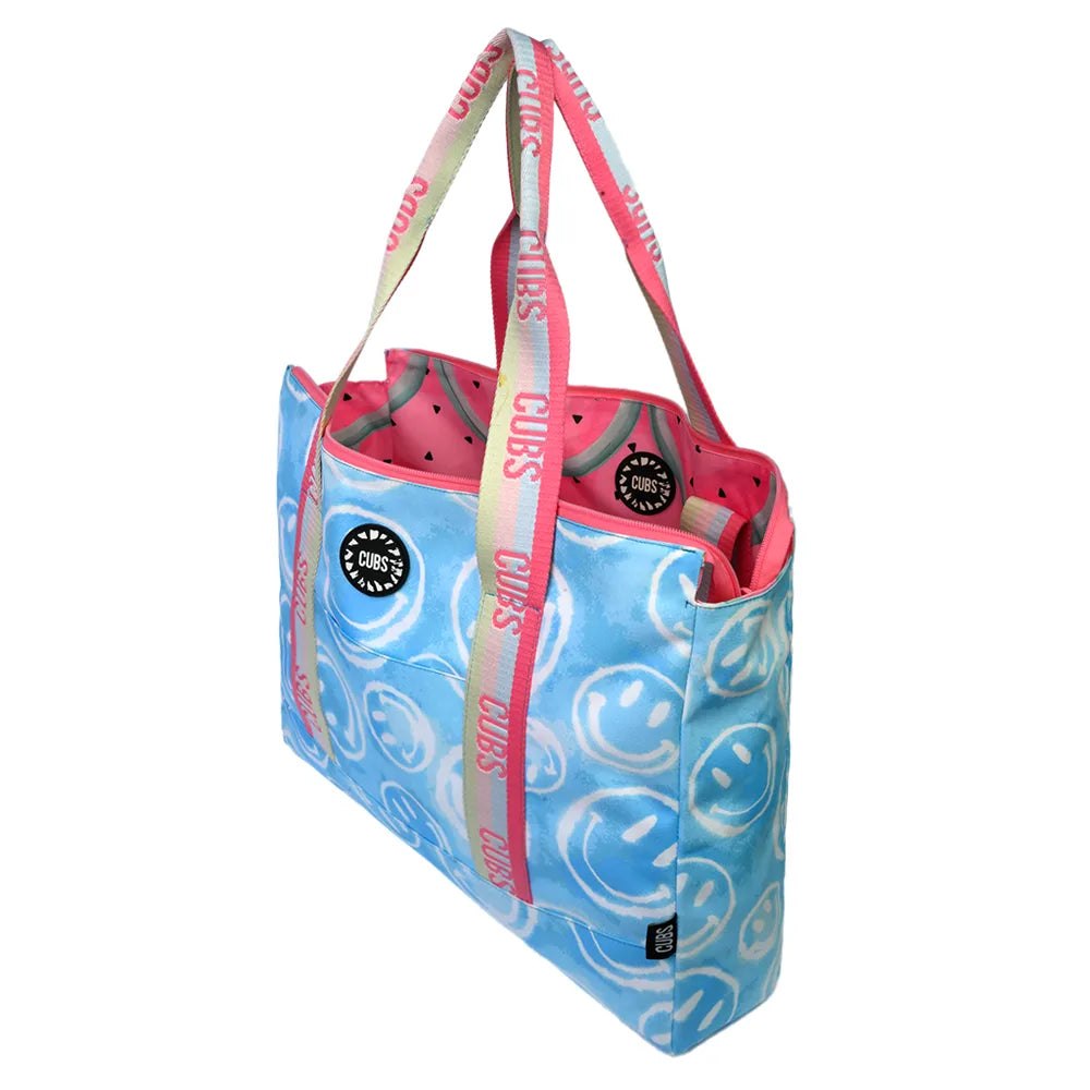 Watermelon Scales & Smiley Clouds Tote