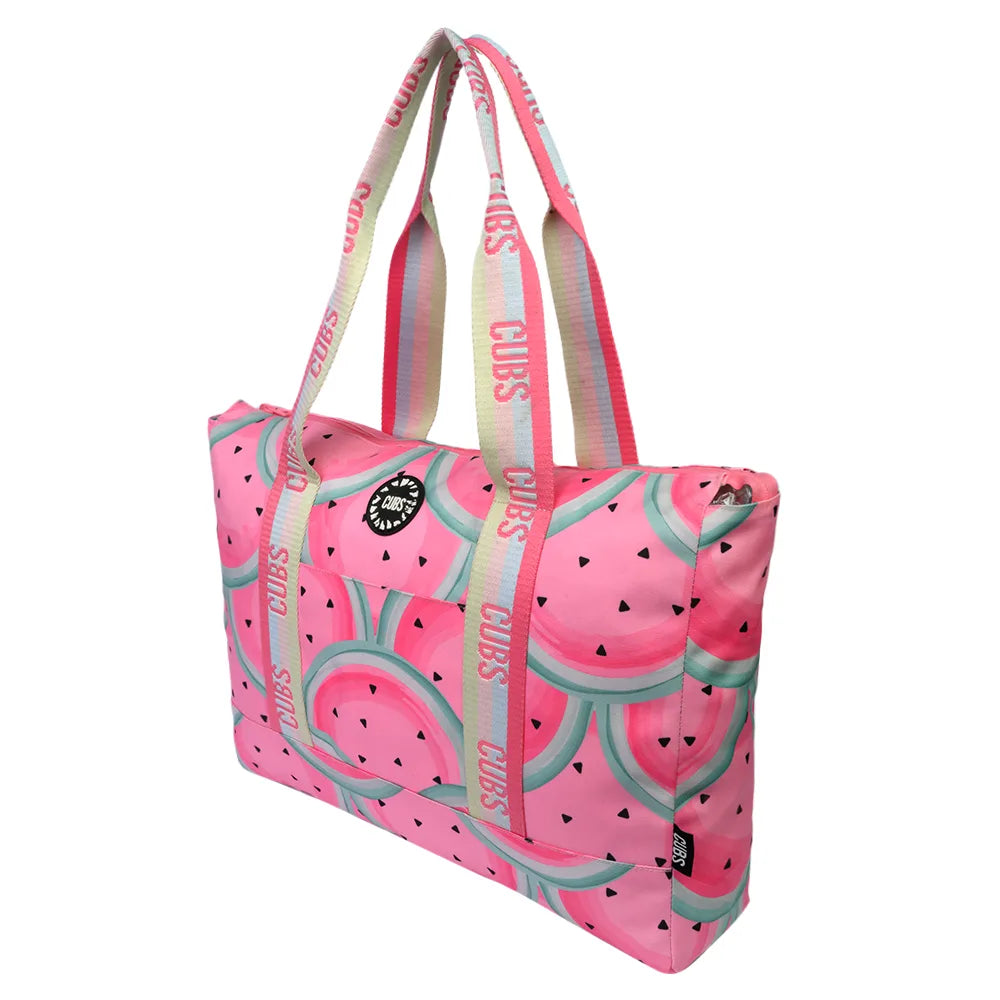 Watermelon Scales & Smiley Clouds Tote