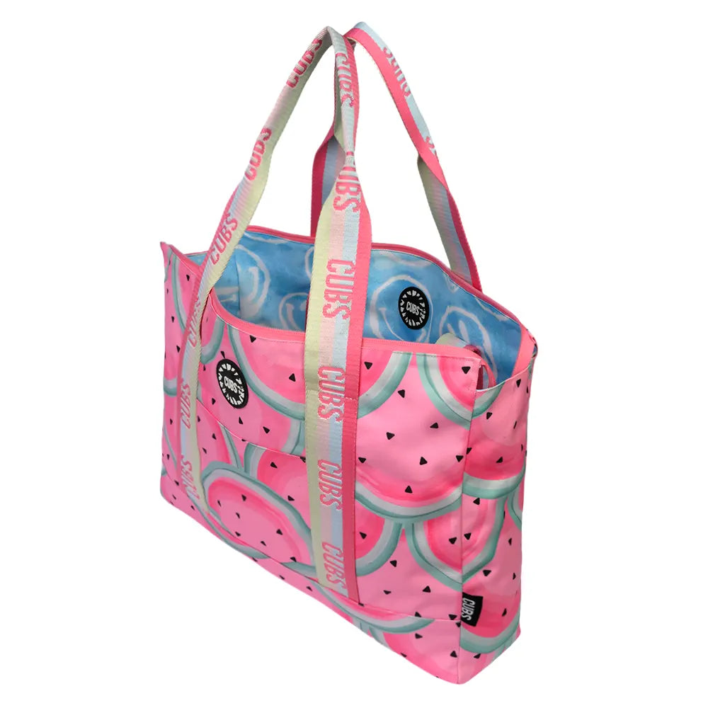 Watermelon Scales & Smiley Clouds Tote
