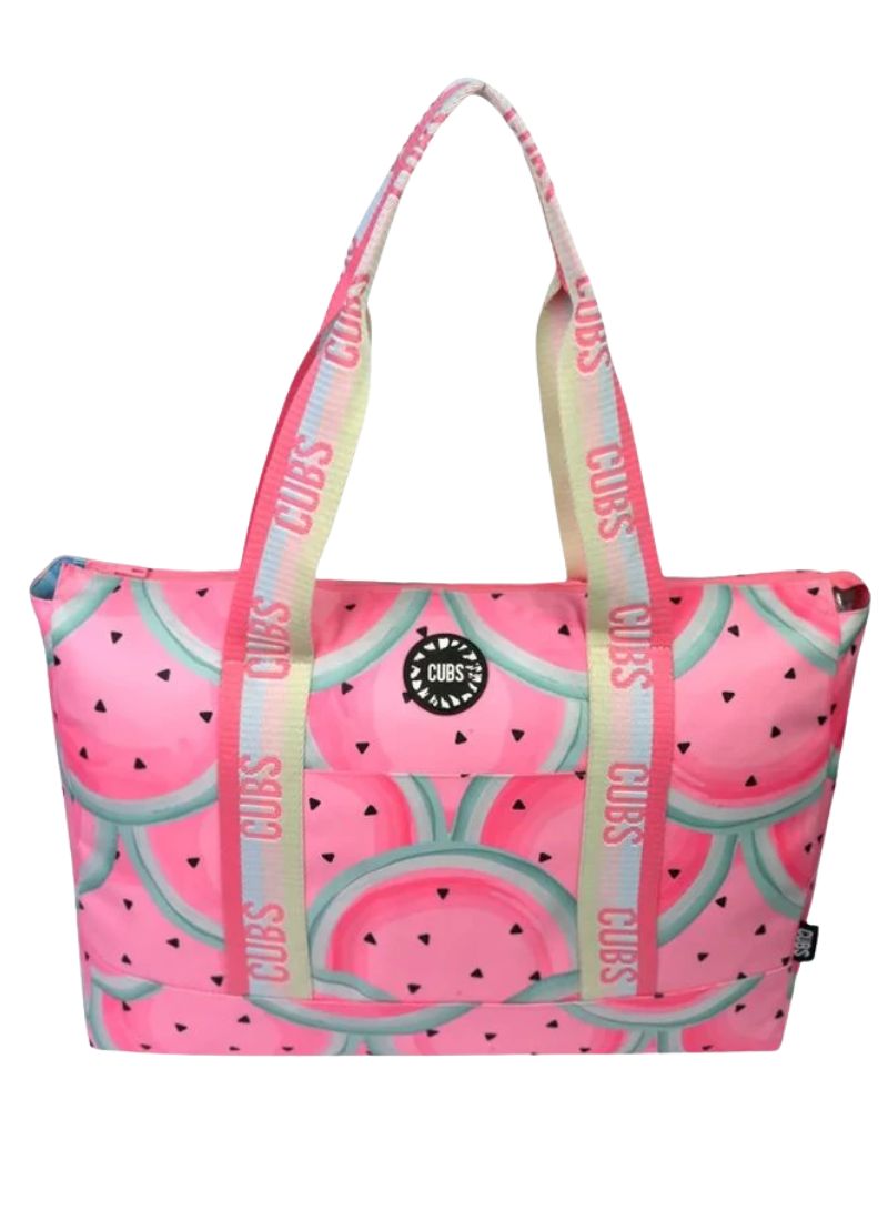 Watermelon Scales & Smiley Clouds Tote