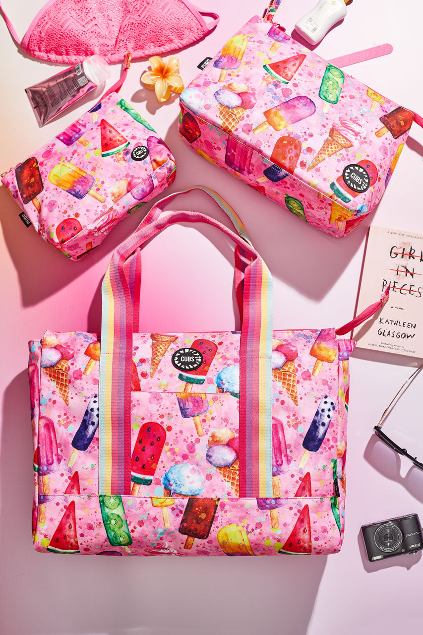 Ice Cream World Tie Dye Art Double Face Tote Bag
