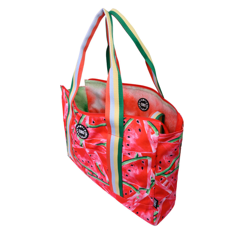 Green WaterMelon Cocktail Double Face Tote Bag