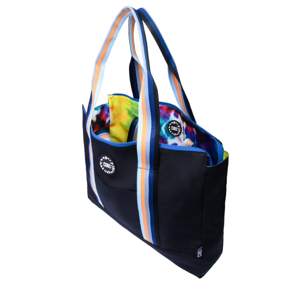 Always Tanned Tie Dye Black Double Face Tote Bag