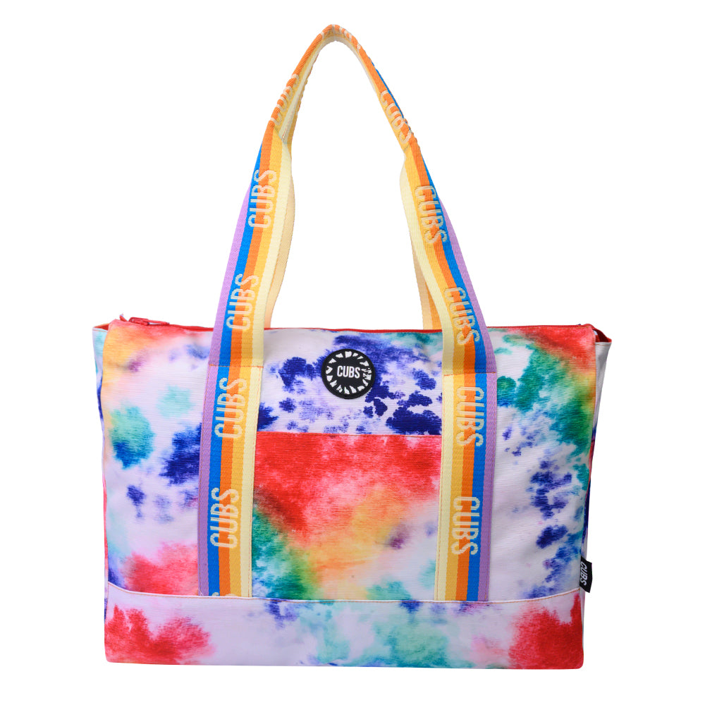 Smudged Paint & Peach Double Face Tote Bag