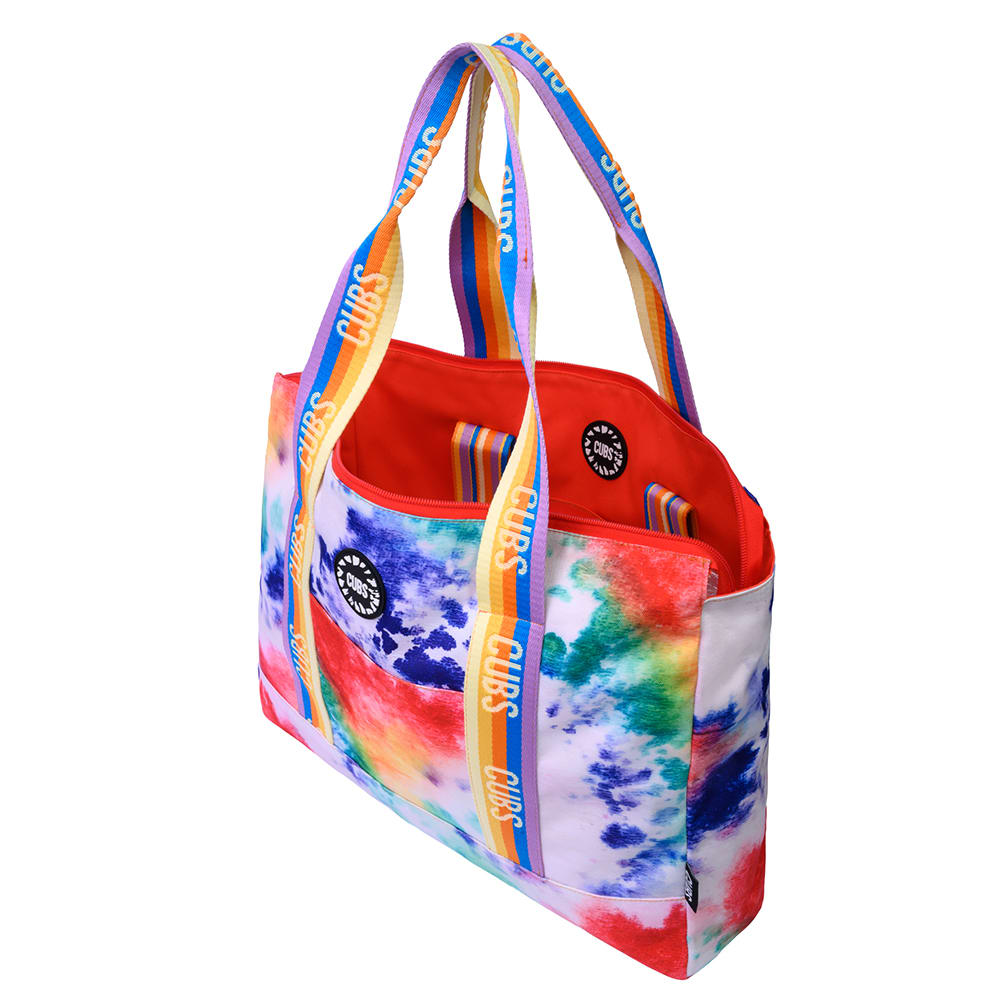 Smudged Paint & Peach Double Face Tote Bag