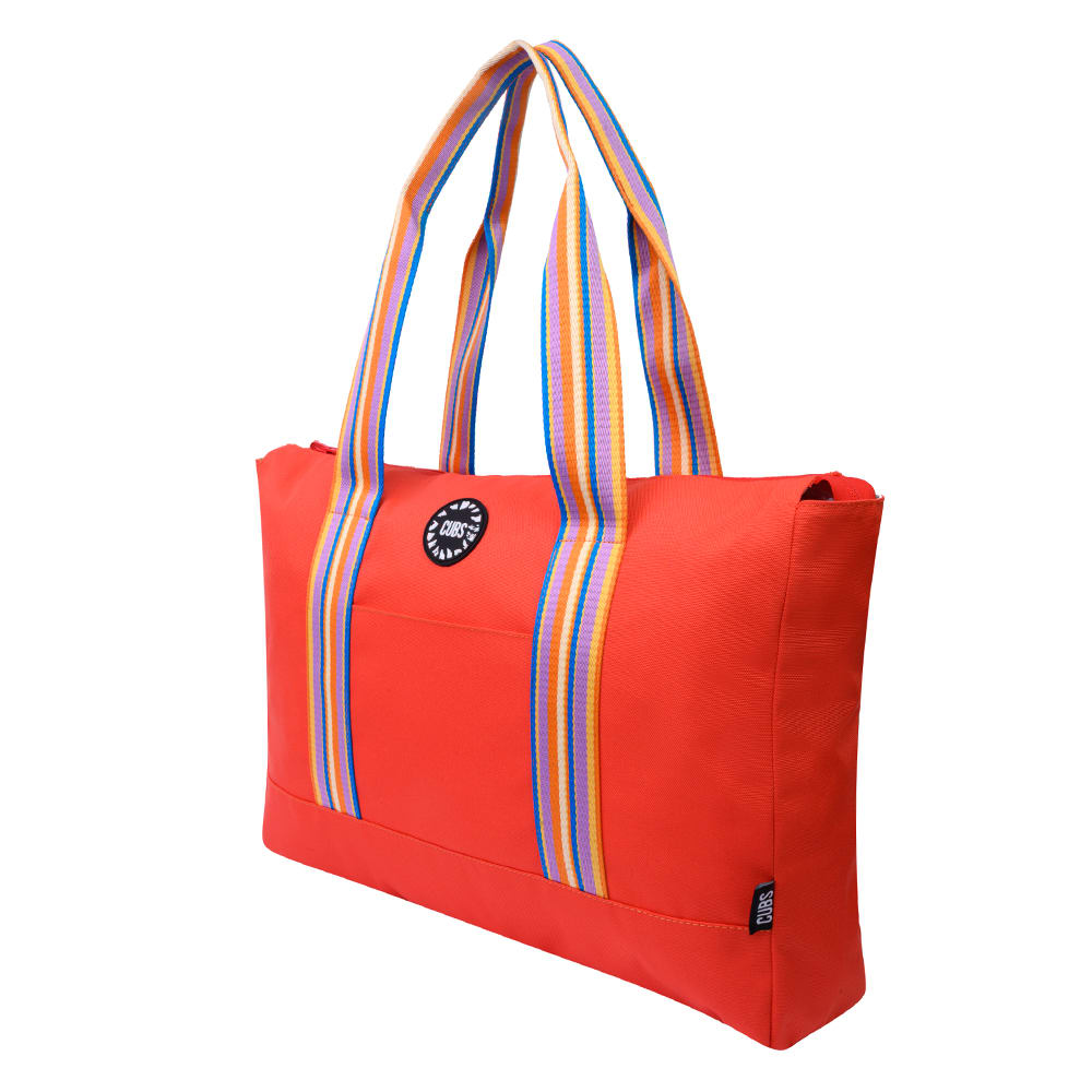 Smudged Paint & Peach Double Face Tote Bag