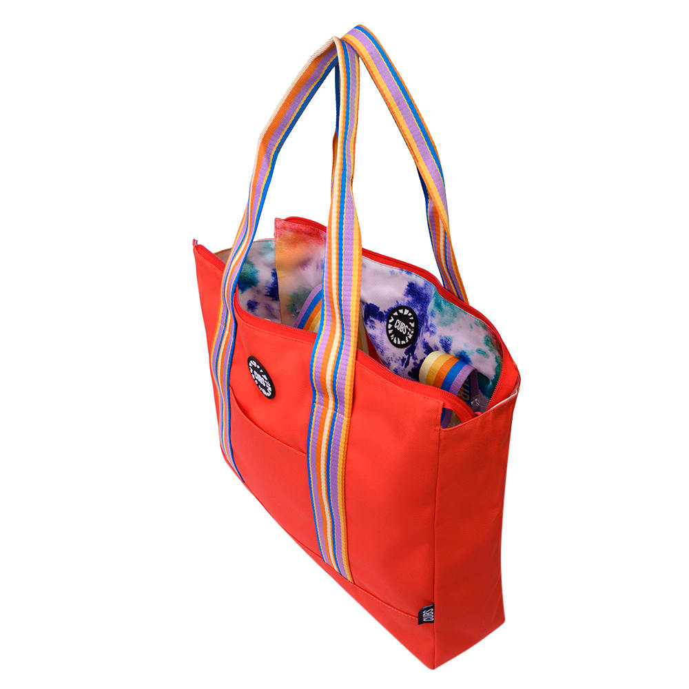 Smudged Paint & Peach Double Face Tote Bag