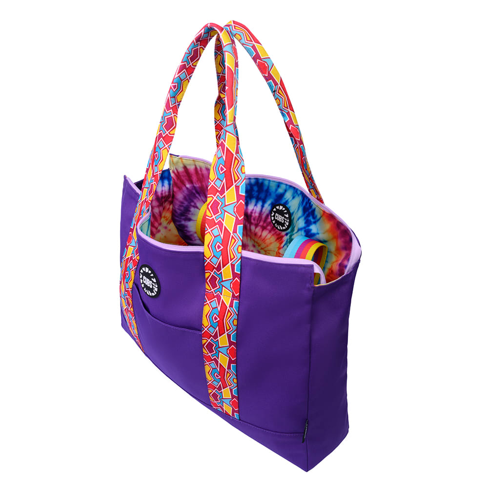 Lilac Dreams Tie Dye Double Face Tote Bag