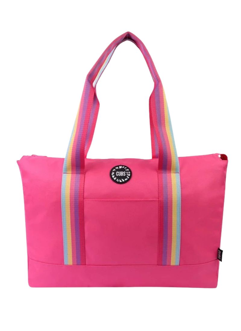 Fuchia Tie Dye Double Face Tote Bag