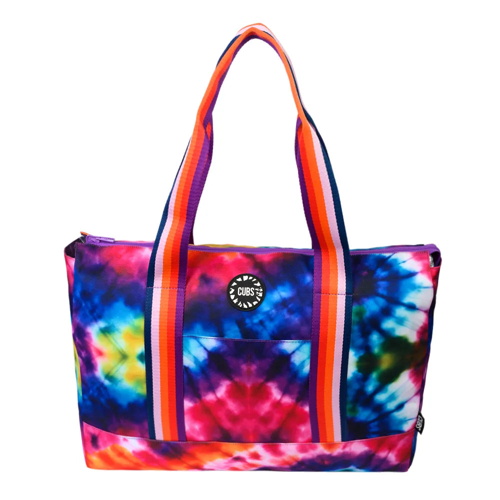 Deep Purple Tie Dye & Very Purple Double Face Tote Bag