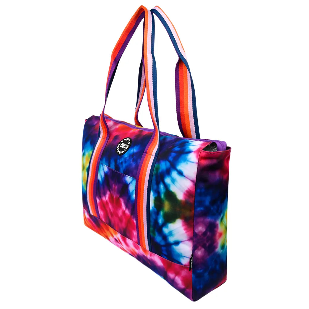 Deep Purple Tie Dye & Very Purple Double Face Tote Bag
