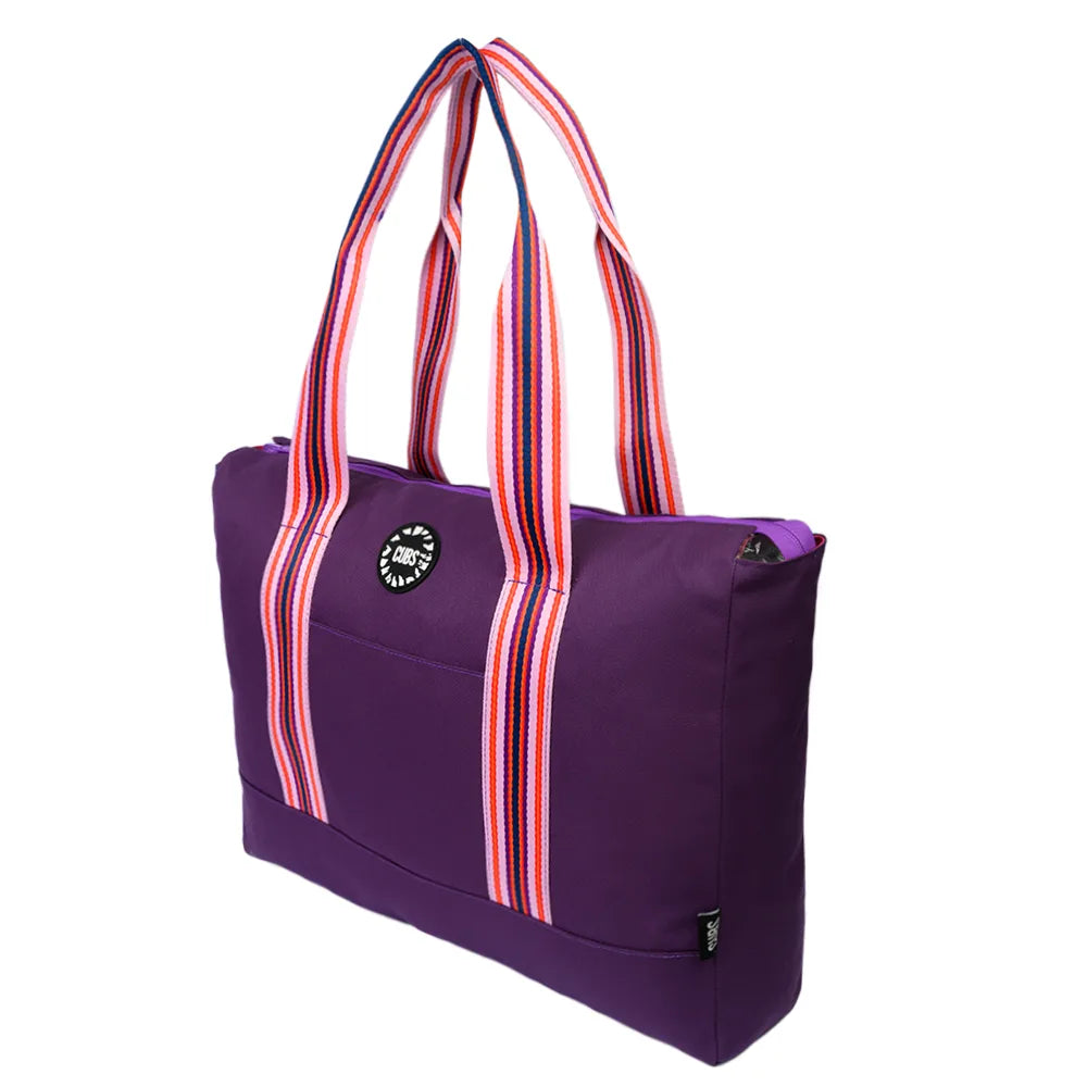 Deep Purple Tie Dye & Very Purple Double Face Tote Bag