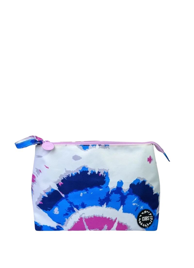 Blue Tie Dye Large Pouch