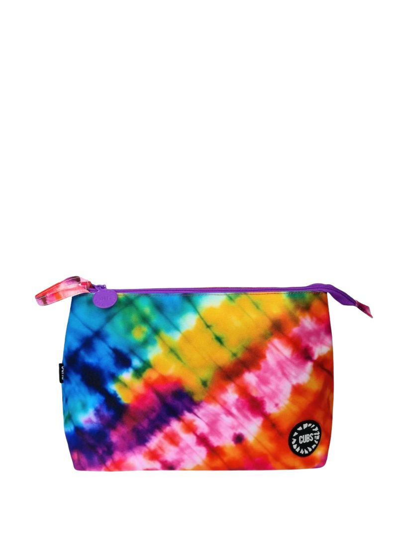 Deep Purple Tie Dye Large Pouch