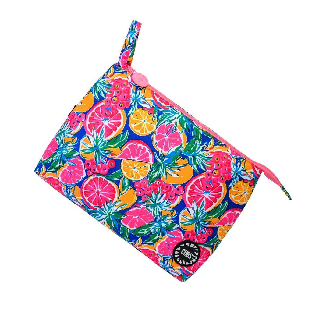 Fuchia Lemon 2 Large Pouch