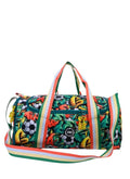 Football Graffiti Large Duffle One Side Pocket