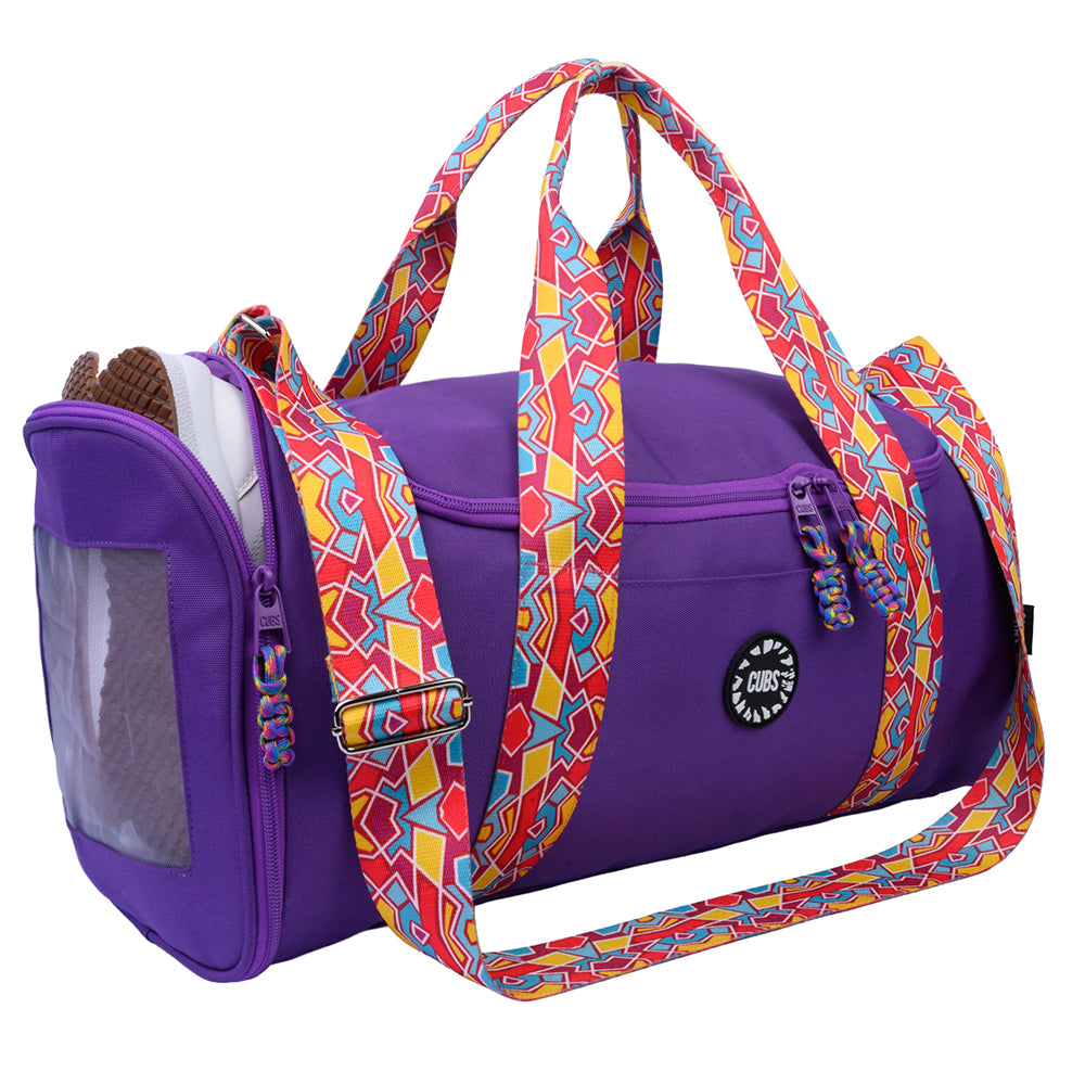 Very Purple Large Duffle One side Pocket