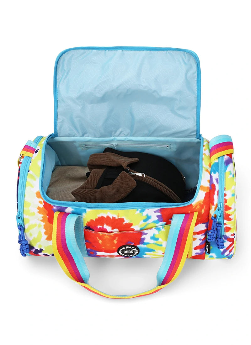 Happy Tie Dye two side Pocket Large Duffel bag