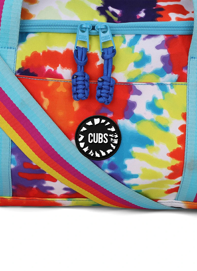 Happy Tie Dye two side Pocket Large Duffel bag