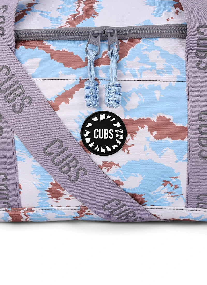Baby Blue Tie Dye two side Pocket Large Duffel bag