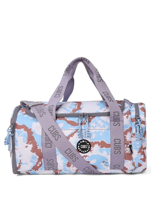 Baby Blue Tie Dye two side Pocket Large Duffel bag