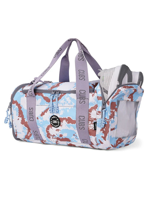 Baby Blue Tie Dye two side Pocket Large Duffel bag