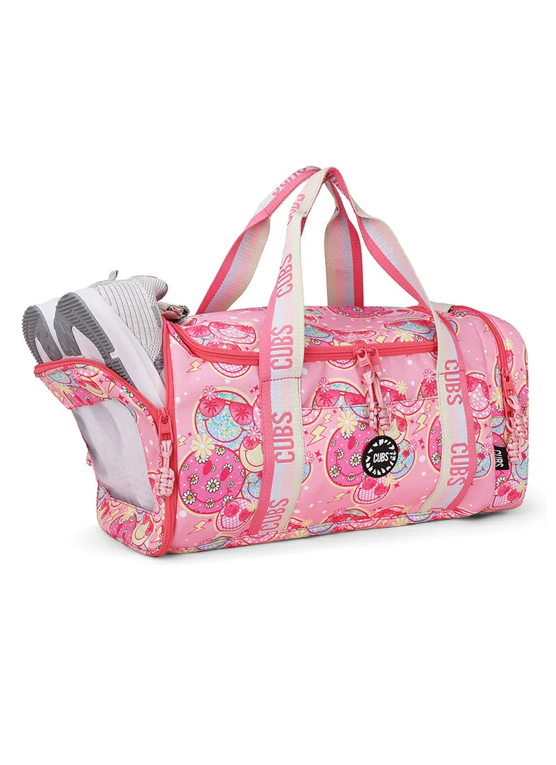 Smiley Faces two side Pocket Large Duffel bag