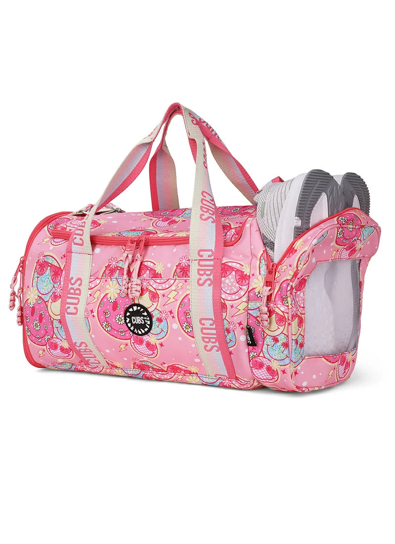 Smiley Faces two side Pocket Large Duffel bag