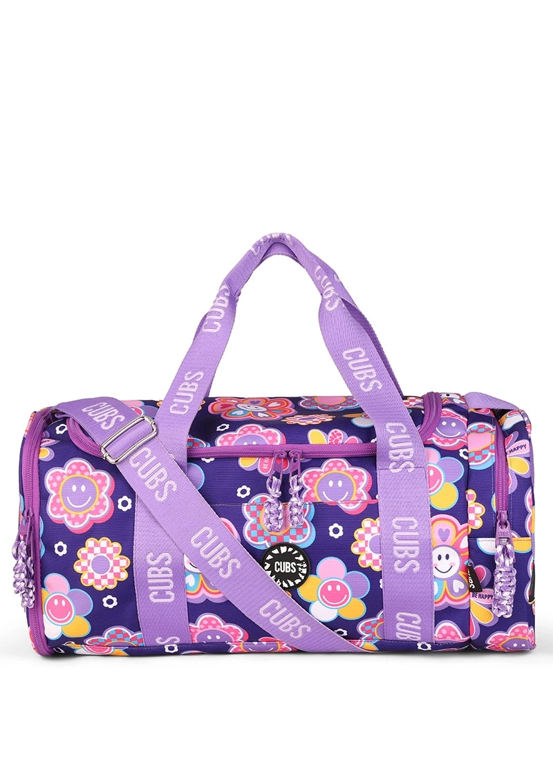 Deep Purple Roses two side Pocket Large Duffel bag