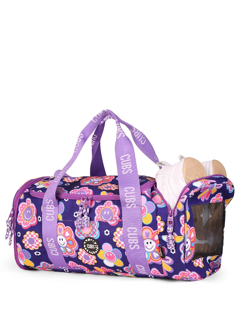 Deep Purple Roses two side Pocket Large Duffel bag