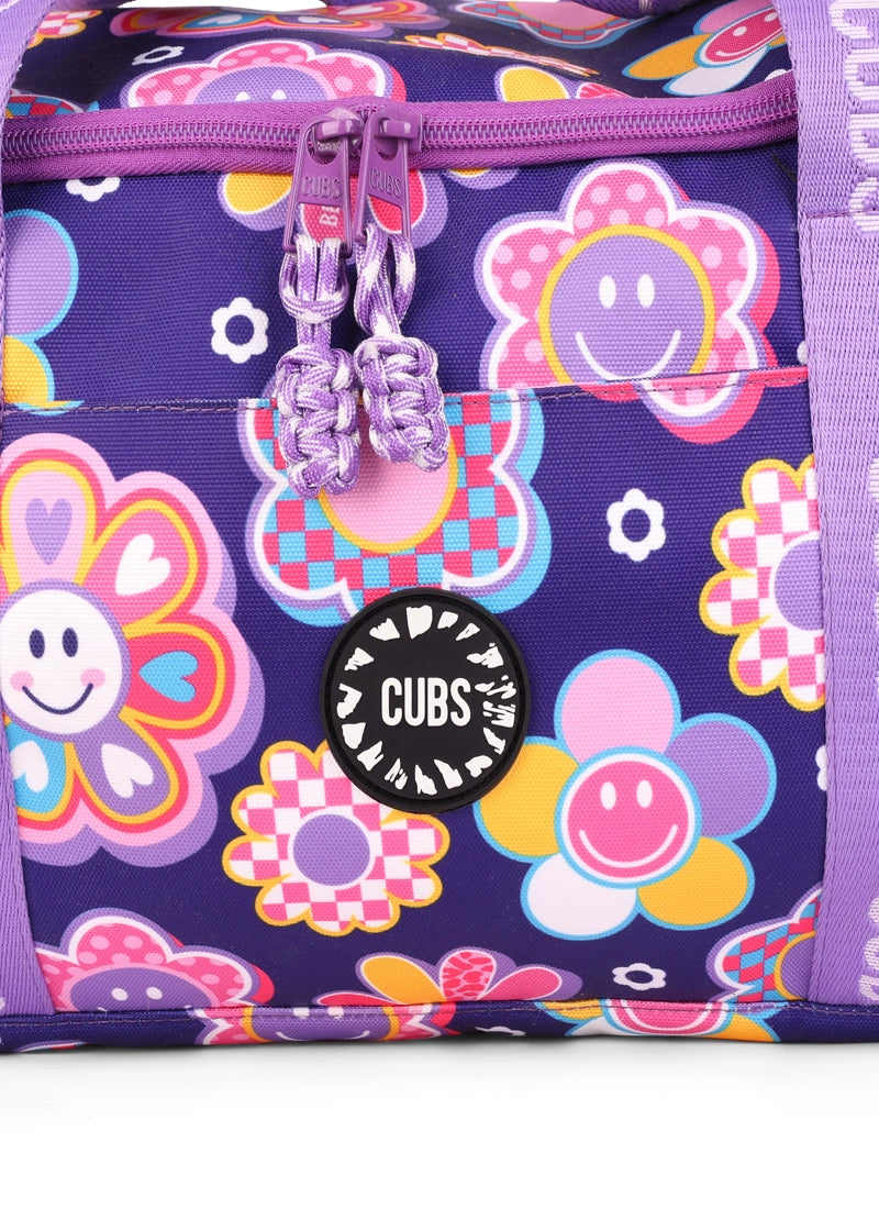 Deep Purple Roses two side Pocket Large Duffel bag