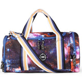 Purple Galaxy Large Duffel Bag - Two Side Pocket