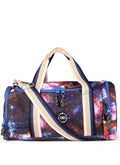 Purple Galaxy two side Pocket Large Duffel bag