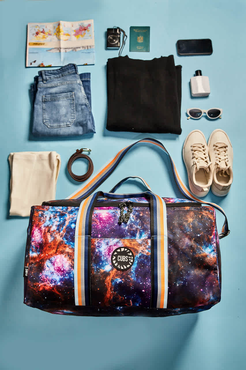 Purple Galaxy Weekender Duffel Bag