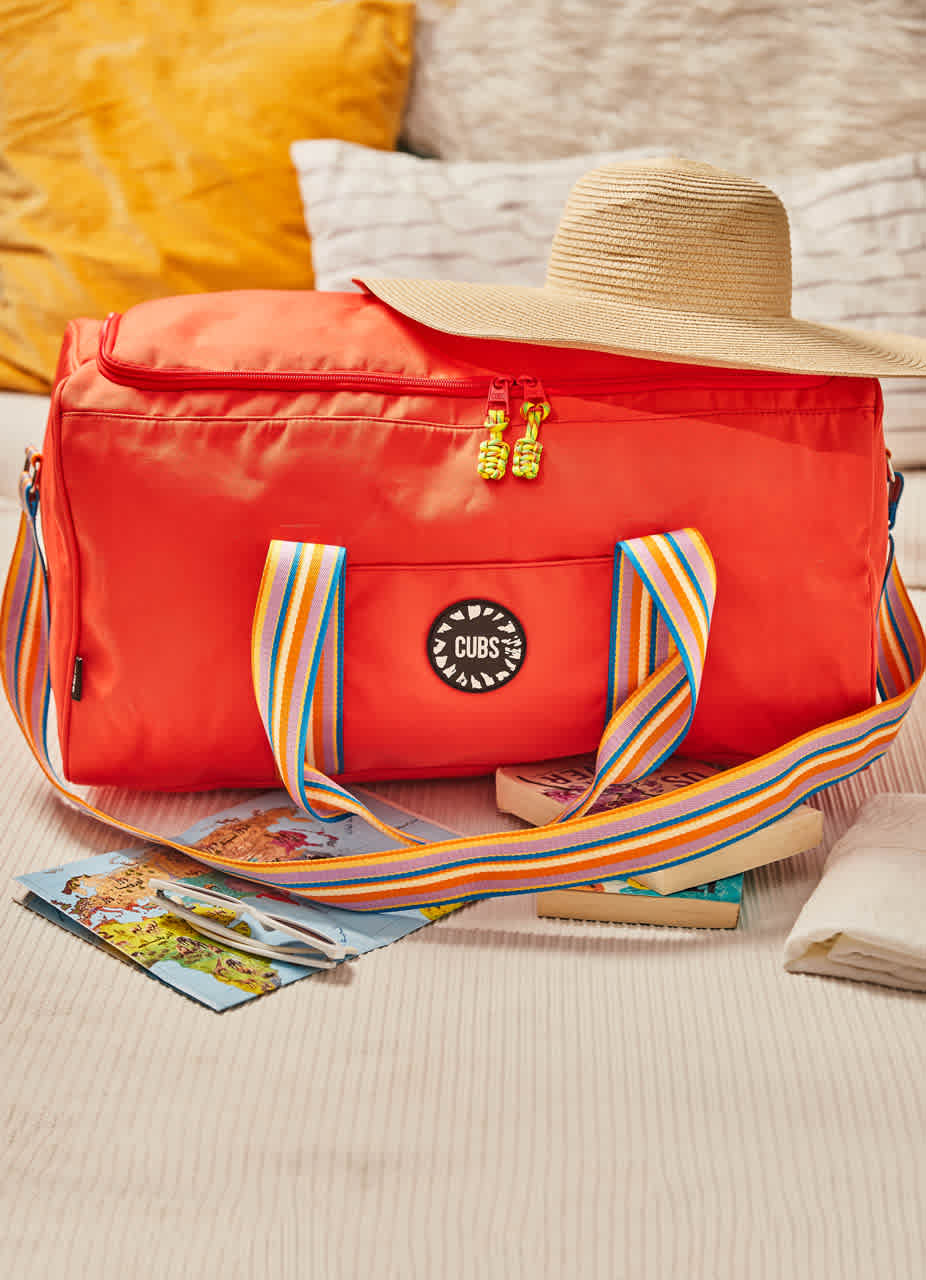 Peach Weekender Duffel Bag