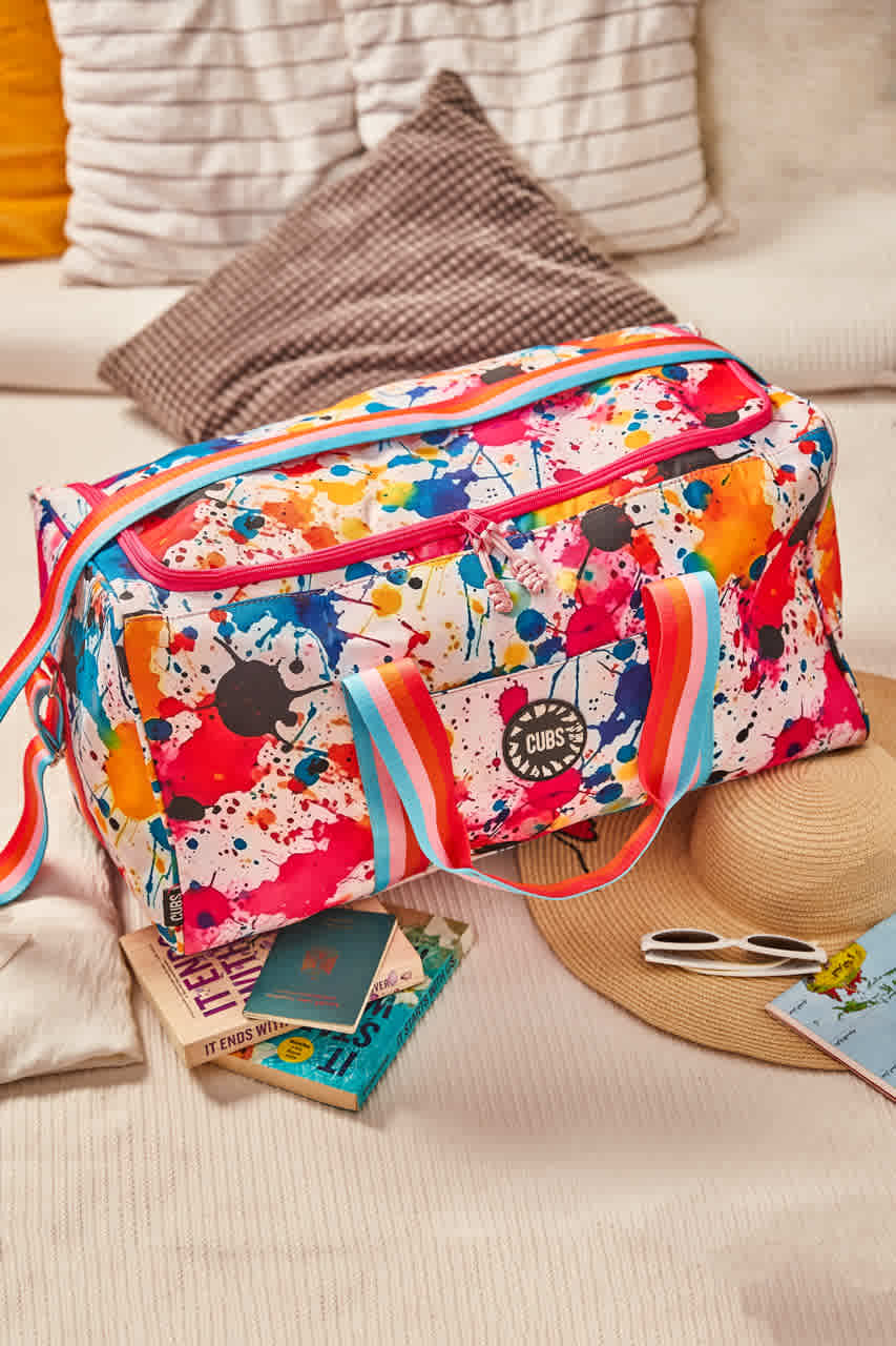 Splashing Paint Weekender Duffel Bag