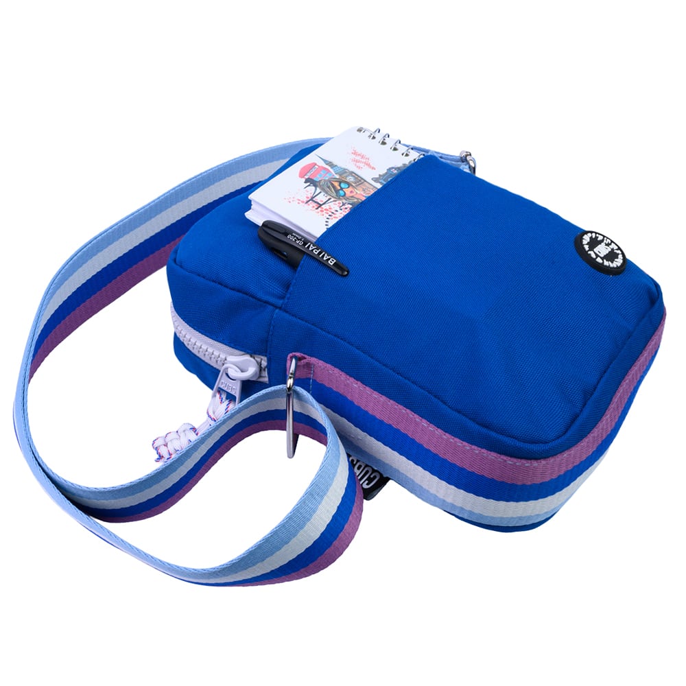 True Blue/Grey Cross Body Bag