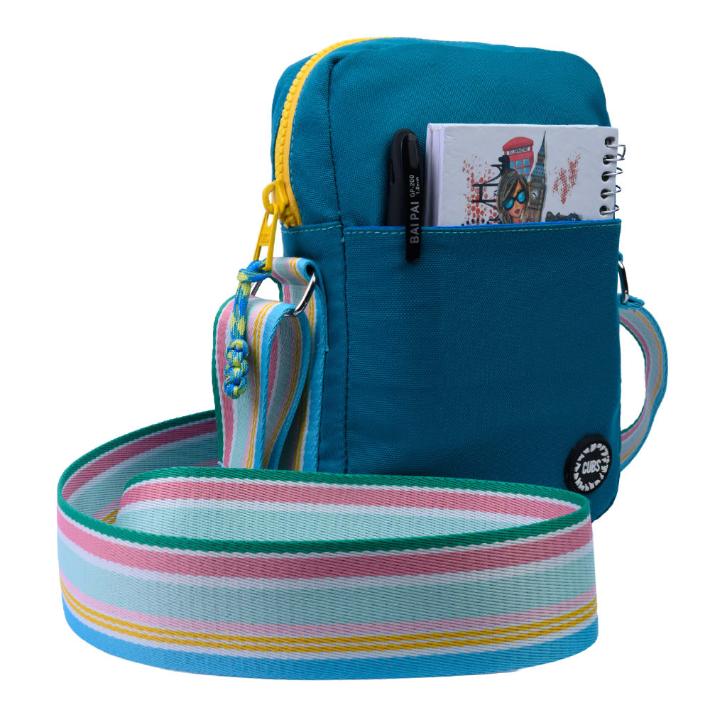 Blue/Yellow Cross Body Bag