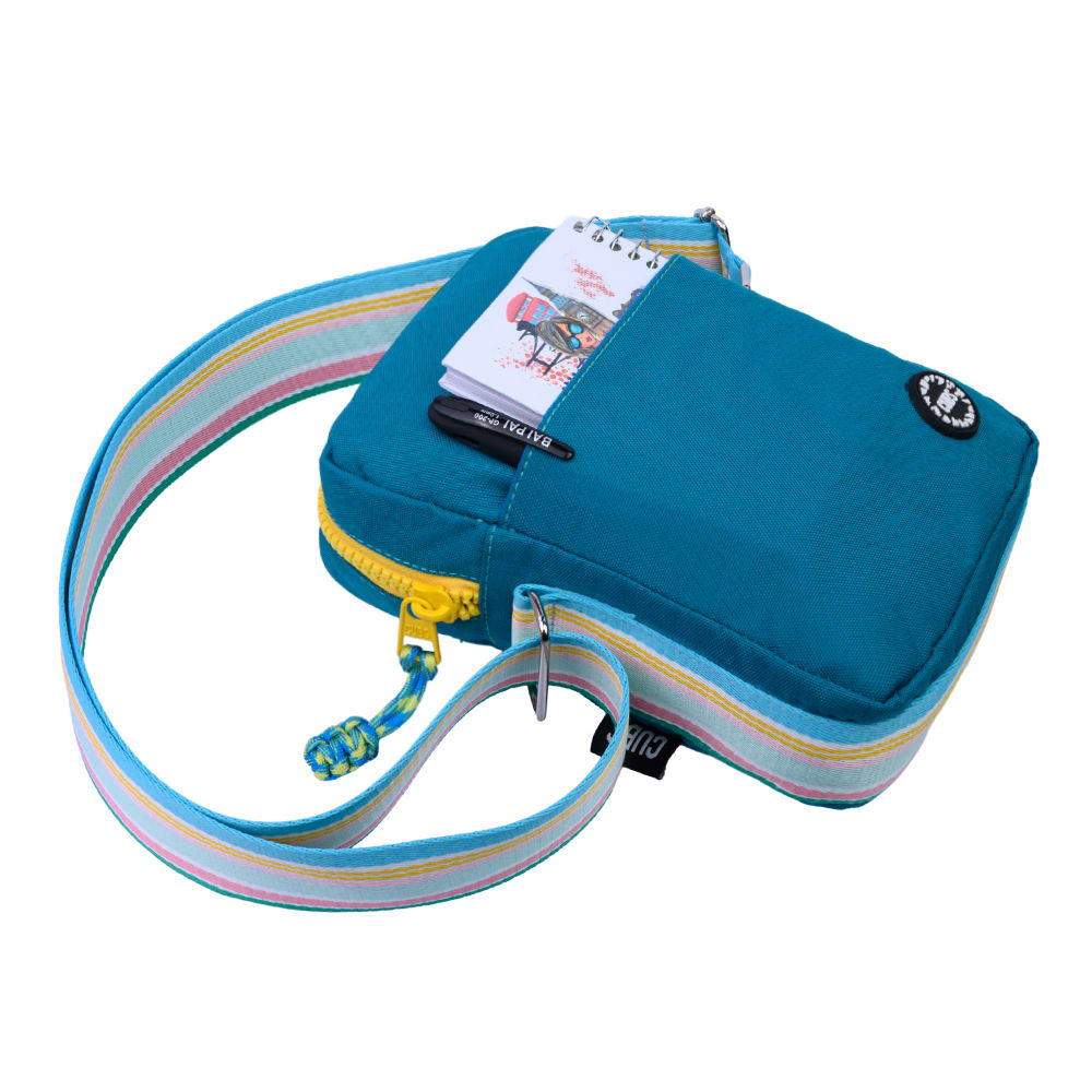 Blue/Yellow Cross Body Bag
