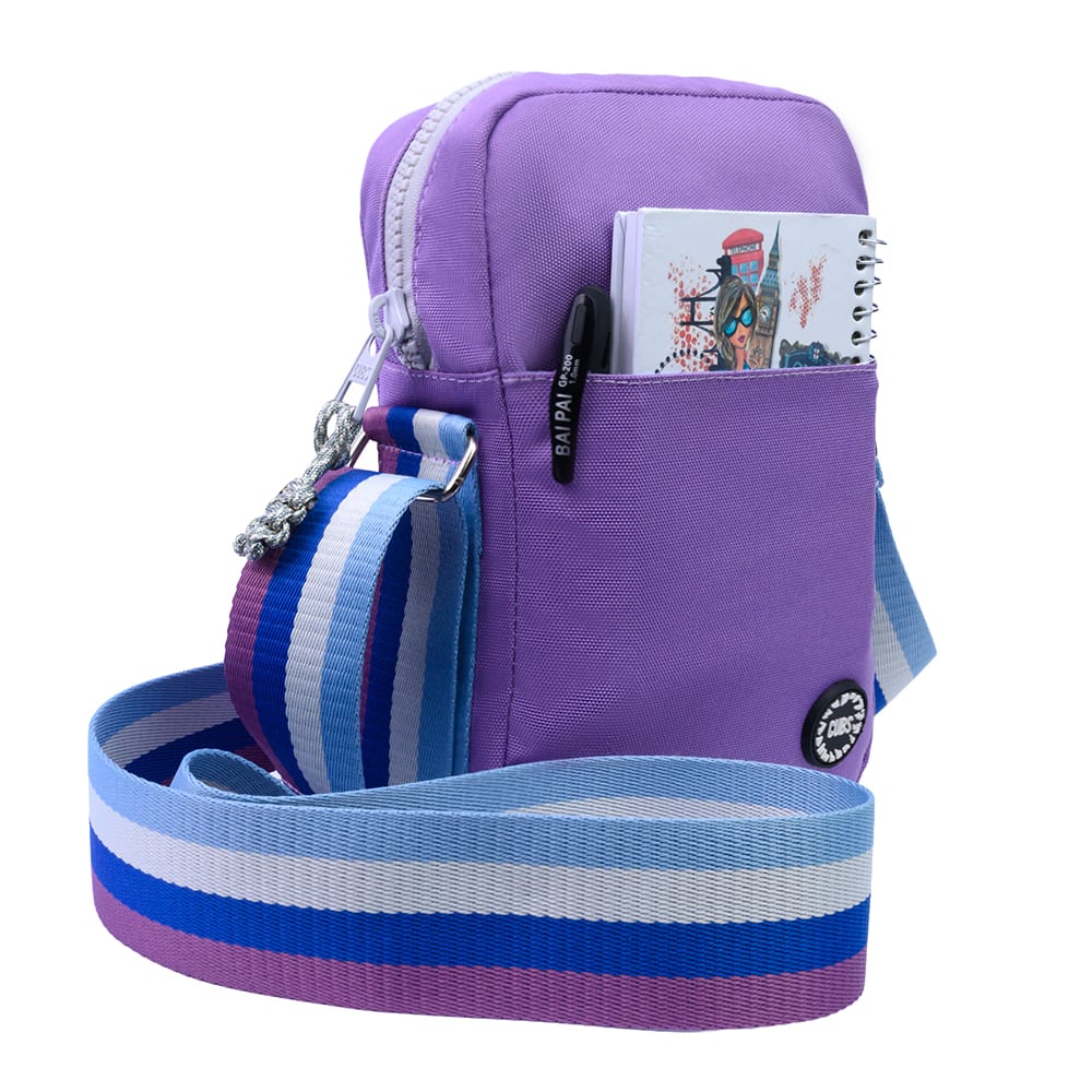 Lilac/grey Cross Body Bag